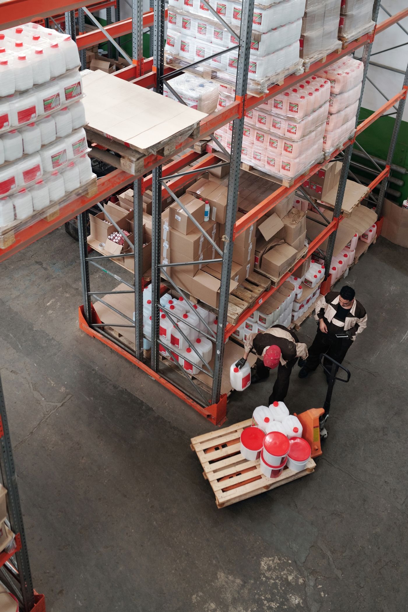 Logistics team reviewing freight operations